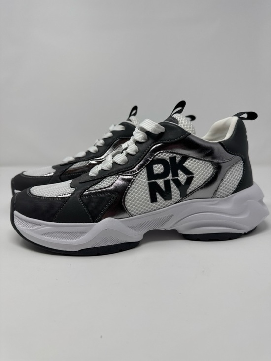 DKNY Shoes - DKNY Deyoung Chunky Sneakers Women’s Size 10 Gray and White NWOT